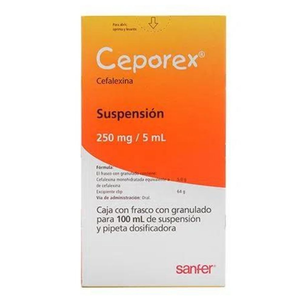 Ceporex 250 Mg Suspension 100 Mililitros