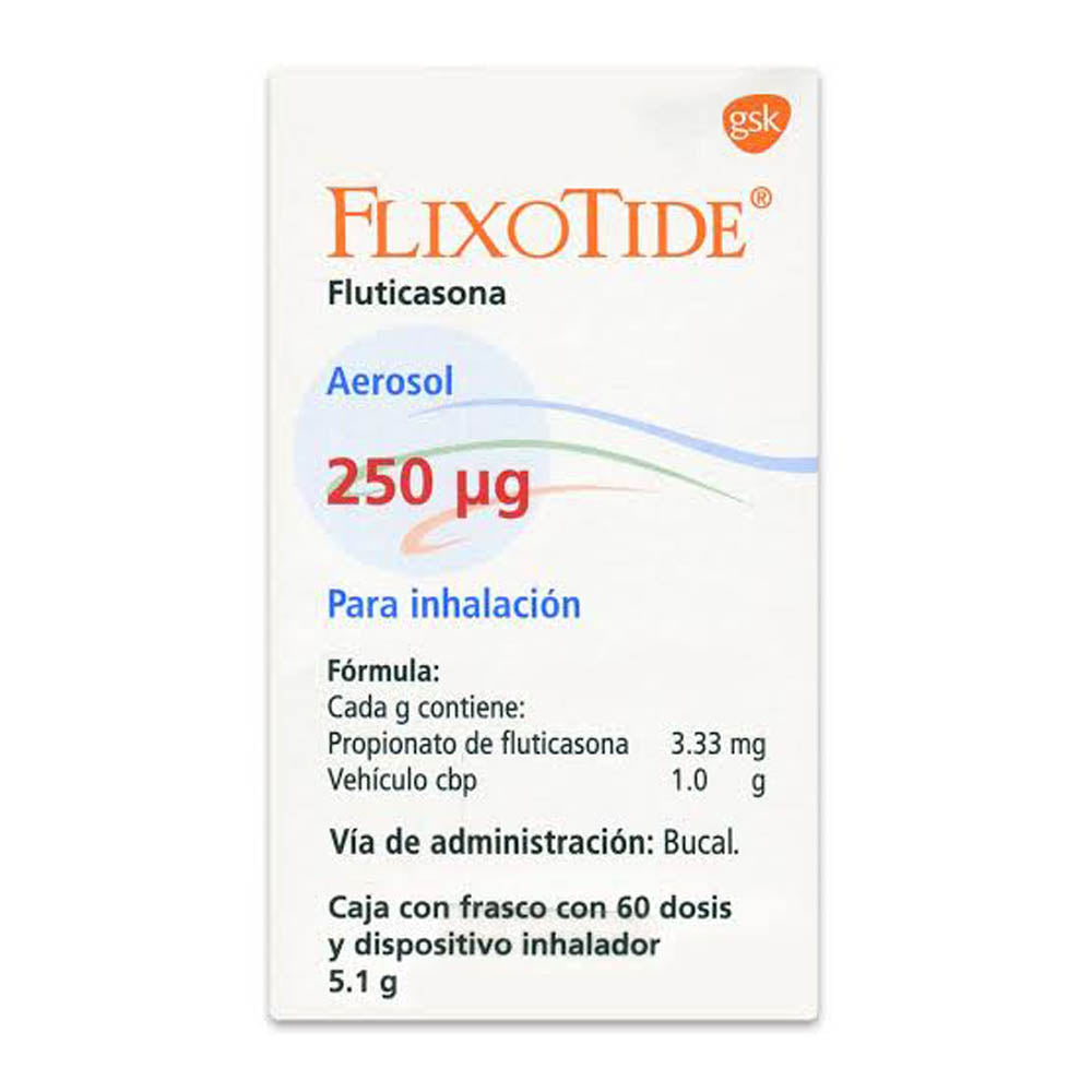 Flixotide Aerosol Suspension 250 Mcg Inhalacion