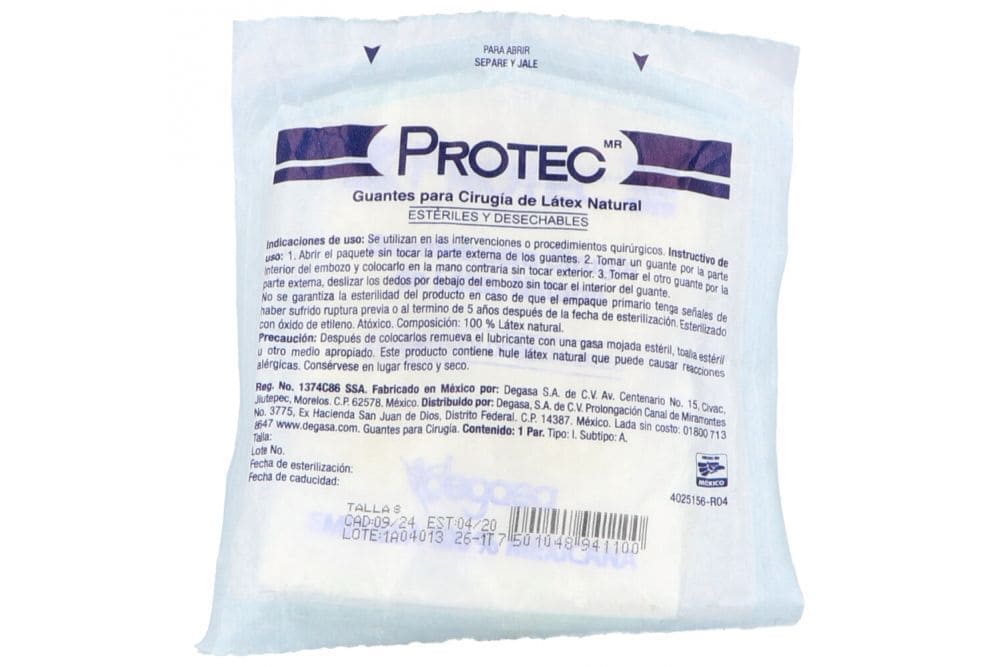 GUANTES PARA CIRUJANO N.8 DE GASA