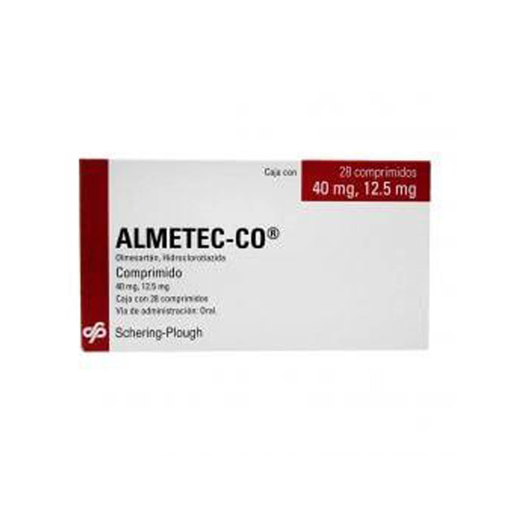 Almetec-Co 20/12.5 Mg Con 28 Comprimidos