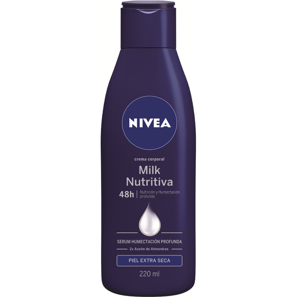 Crema Corporal Nivea Milk N Ex/Seca 220 Ml