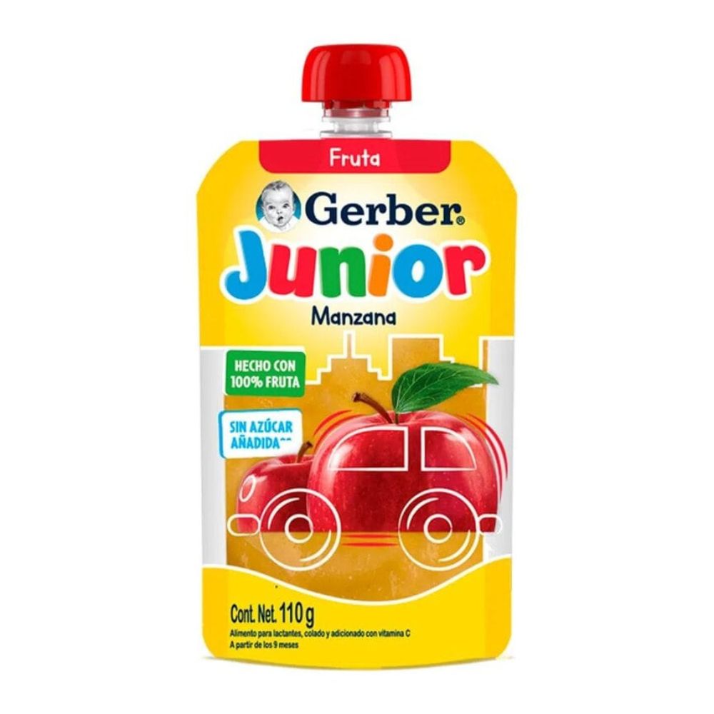 Manzana Gerber A Los Meses Gerber Flexipack Jr Manzana 110 Gramos