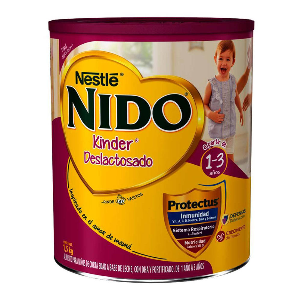 Nido Kinder Deslactosada 1 A 3 A¤os 1.5 Kg