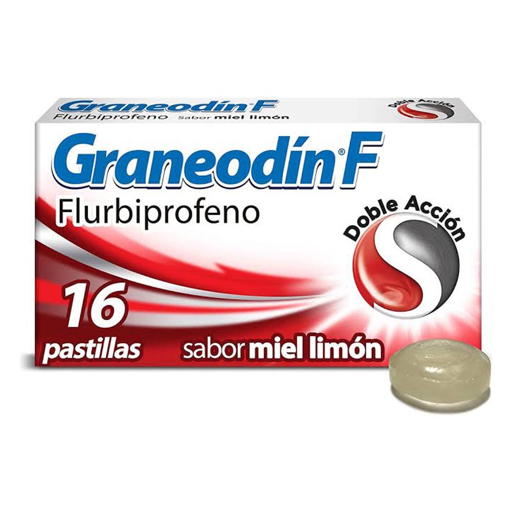 Graneodin-F 8.75 Miligramos Miel-Limon Pastillas 16