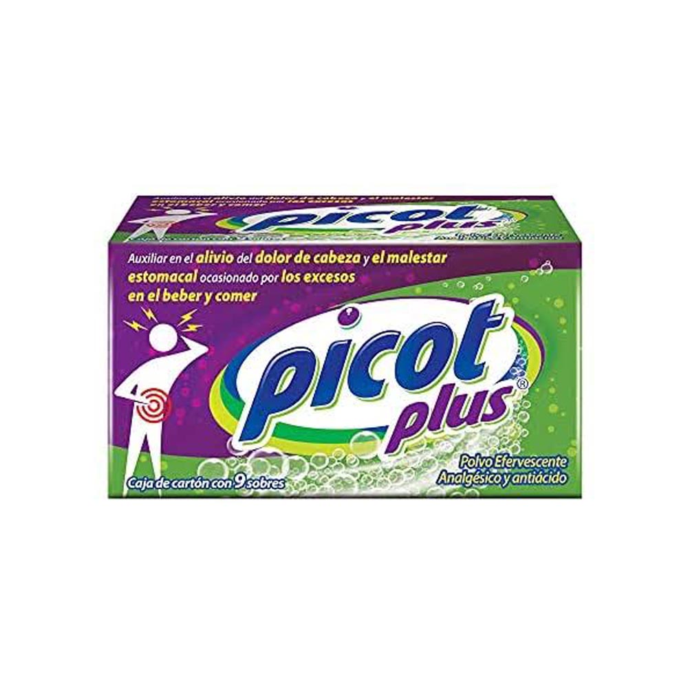 Picot Plus Efervecente Polvo 9 Sobres