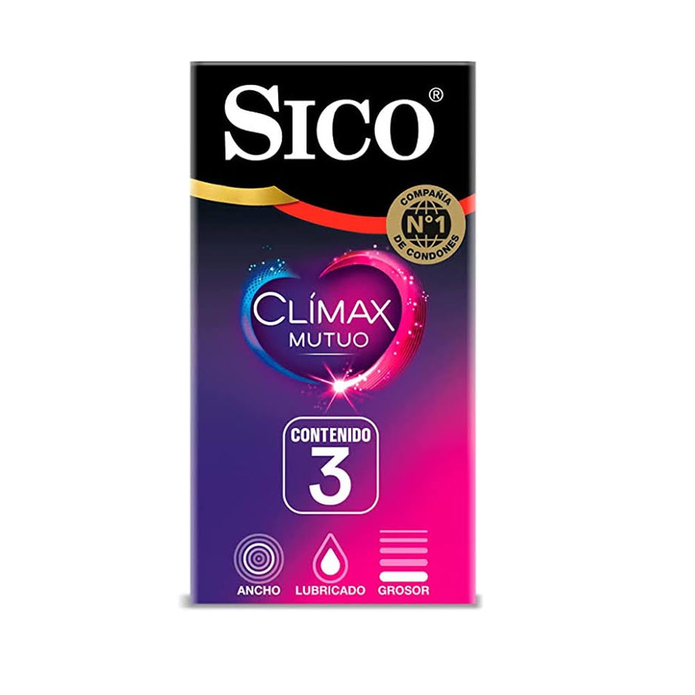 PRESERVATIVO SICO MUTUAL CLIMAX CART CON 3