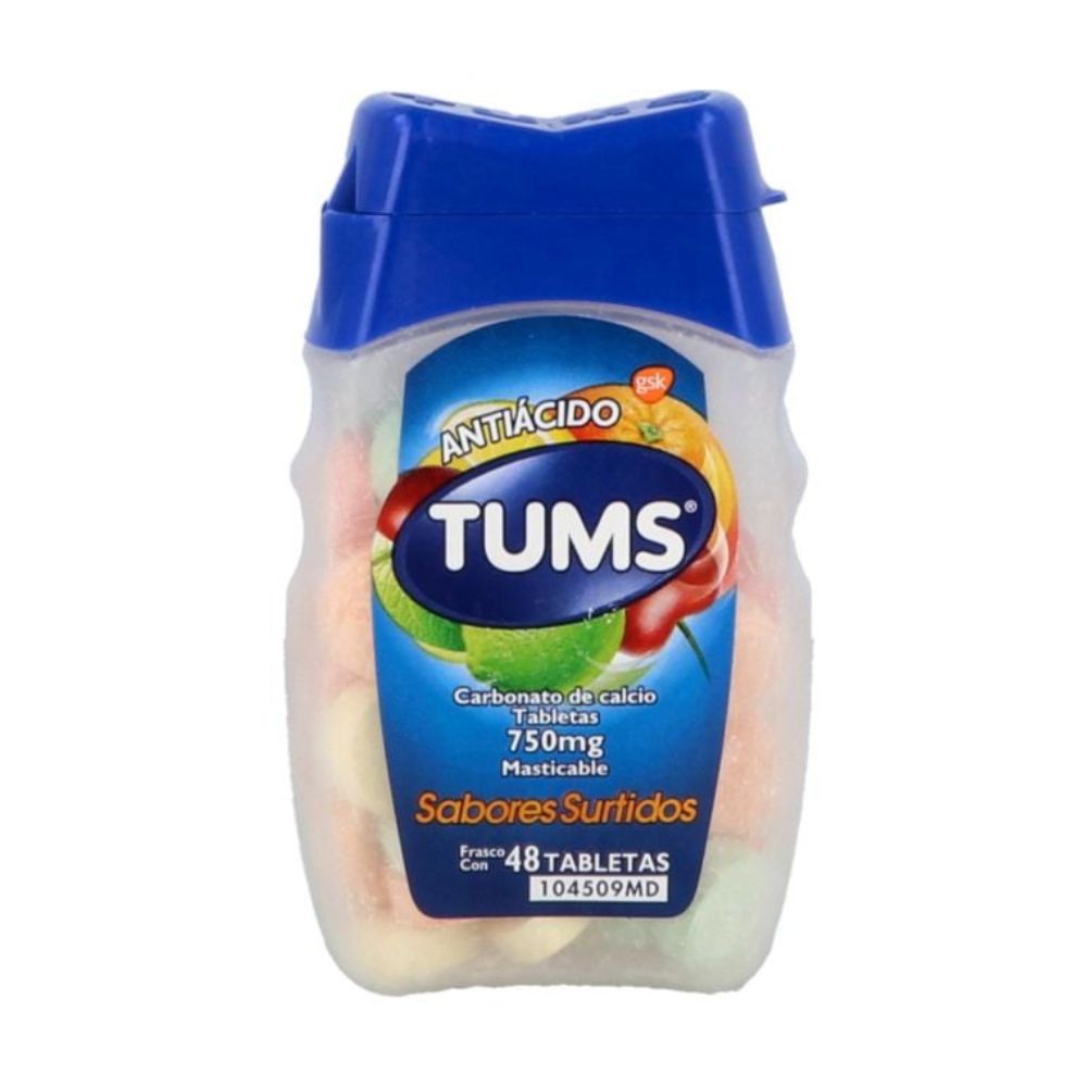 Tums Extra Surtido 750 Mg Tabletas Masticables 48