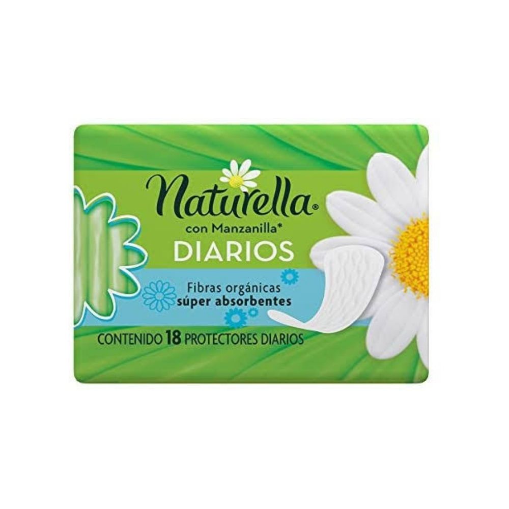 PROTECTORES NATURELLA MANZANILLA DIARIOS 18 PZ