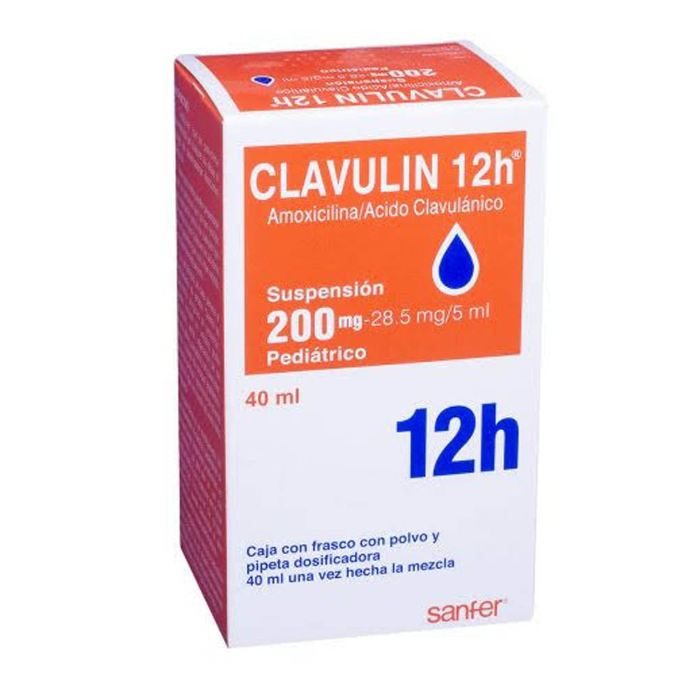 Clavulin 12Horas 200/28.5 Mg Suspension 40 Ml