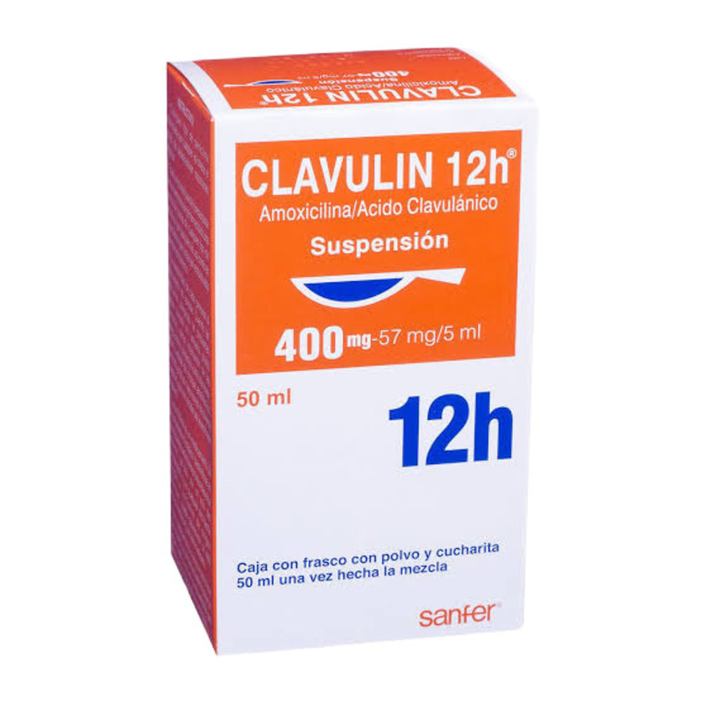 CLAVULIN 12H 400/57 MG SUSPENSION ENSION  50 ML