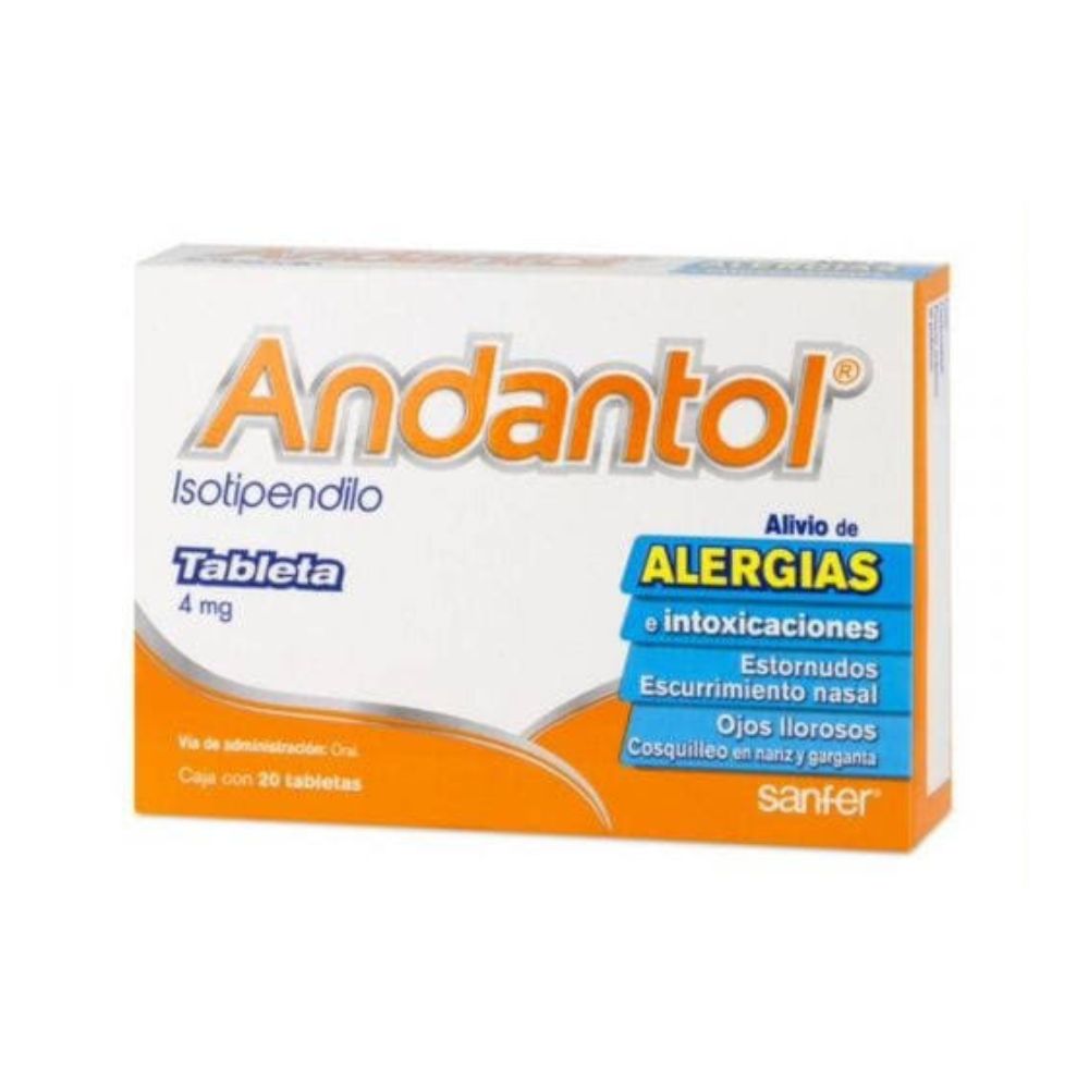 ANDANTOL 4 MG TABLETAS 20