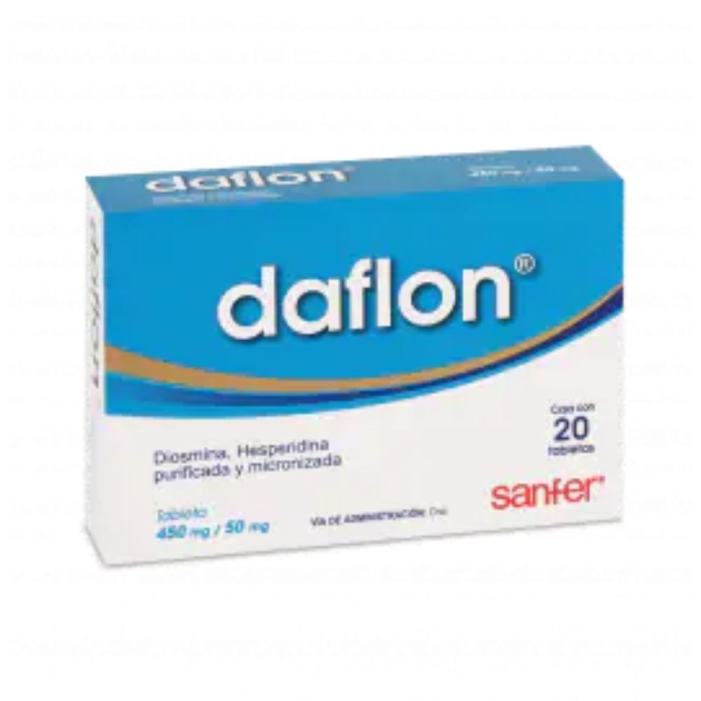 Daflon 500 Mg Tabletas Con 20