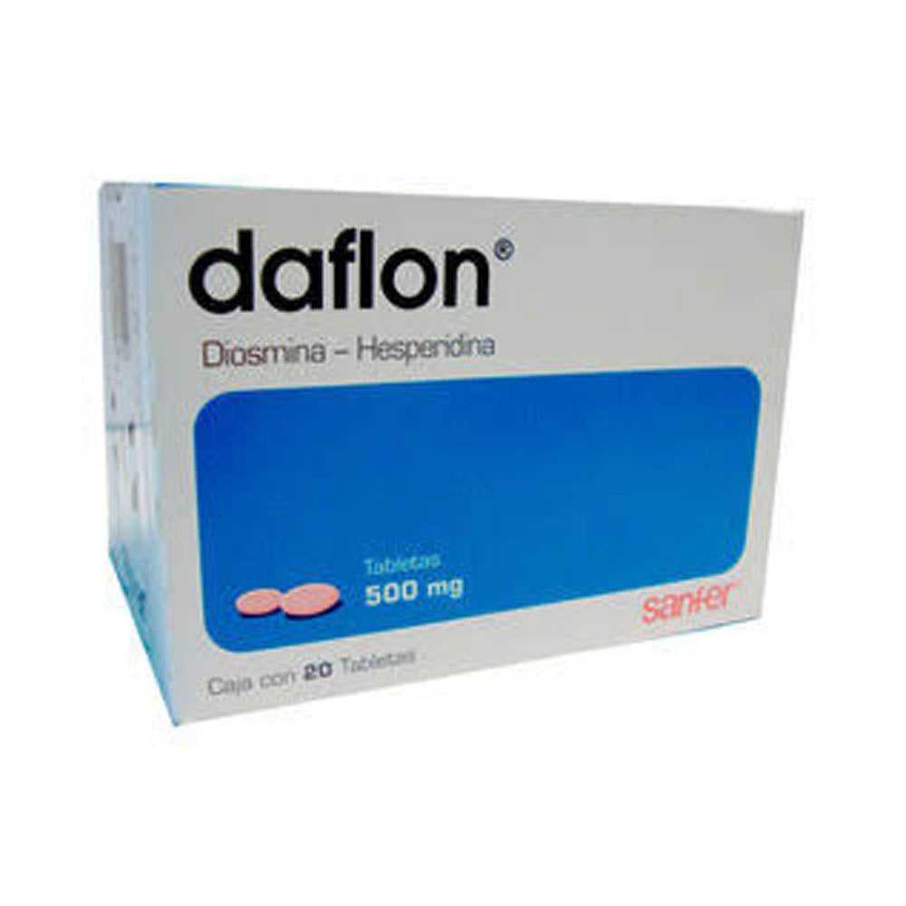 DAFLON 500 MG TABLETAS 20 PACK 3 PIEZAS