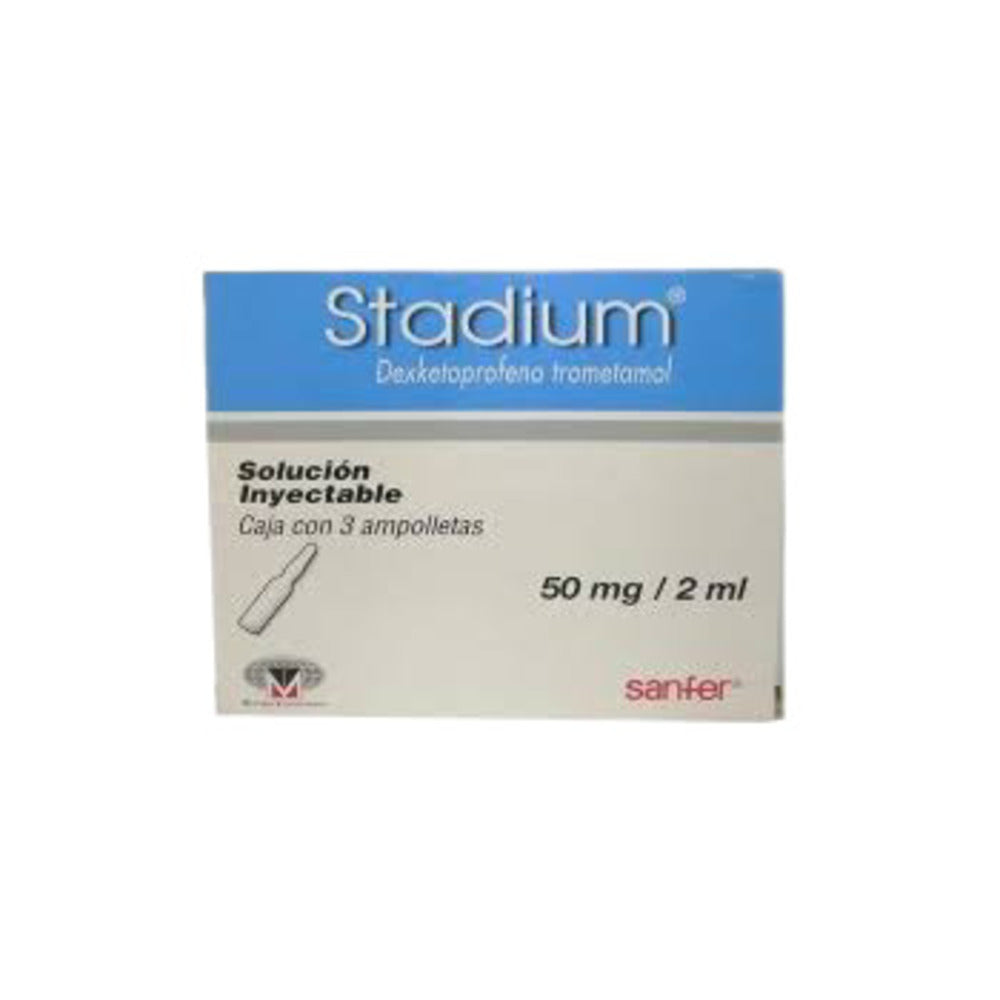 STADIUM 50 MG/2 ML AMPOLLETAS 3