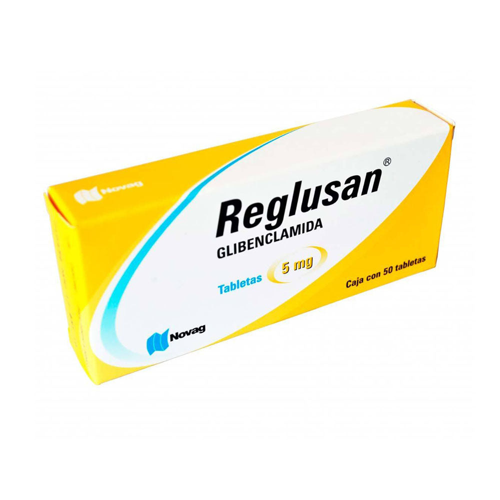 REGLUSAN (GLIBENCLAMIDA) 5 MG CON 50 TABLETAS