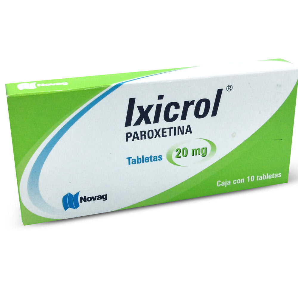 Ixicrol (Paroxetina) 20 Mg Con 10 Tabletas