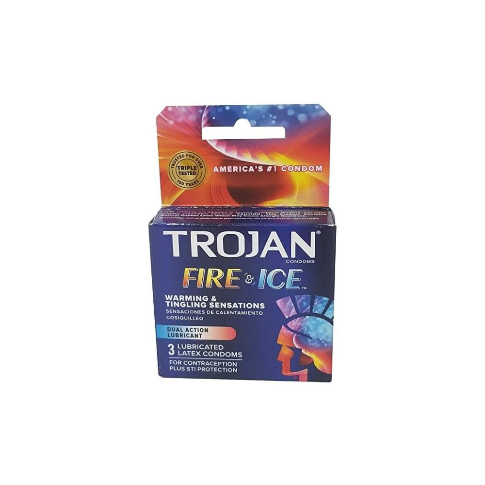 PRESERVATIVO TROJAN FIRE & ICE CON 3