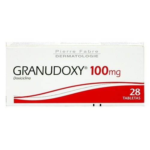 GRANUDOXY 100 MG TABLETAS 28 ( VIBRAMICINA PARTIR P 50 MG)