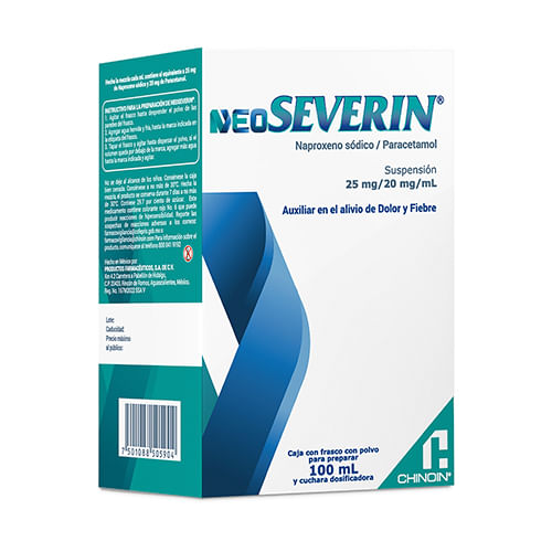 Neoseverin 25/20 Mg Suspension Polvo 100 Ml