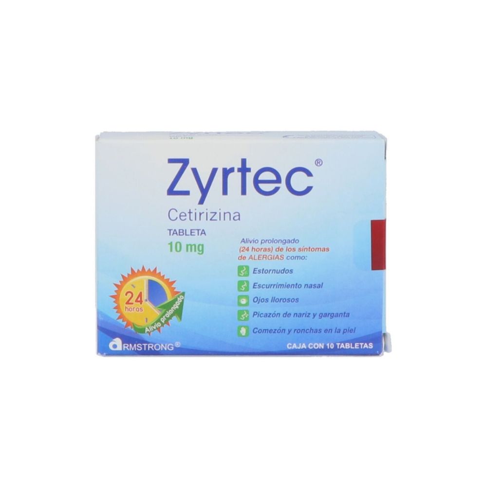 Zyrtec 10 Mg Tabletas Con 10