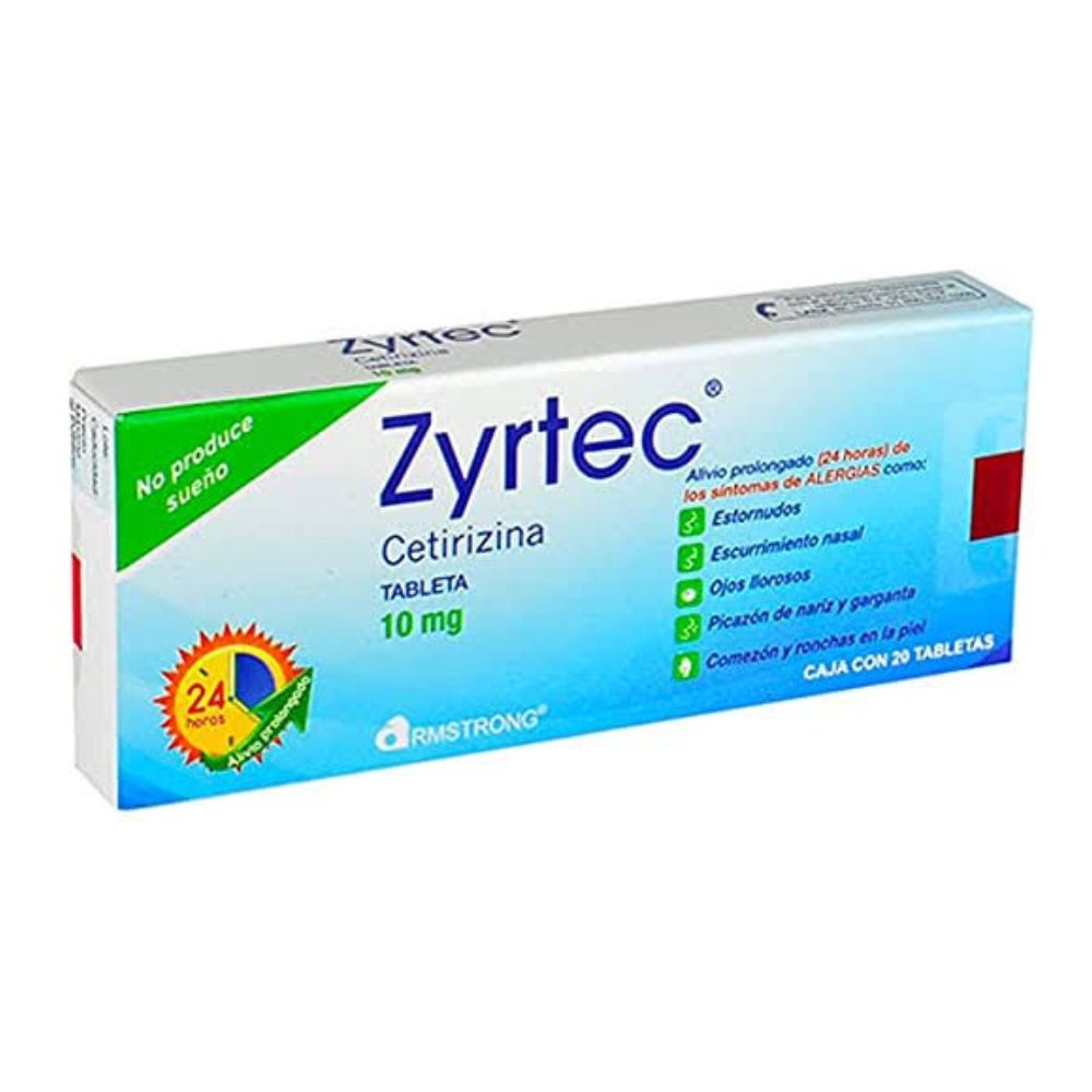 ZYRTEC 10 MG TABLETAS 20