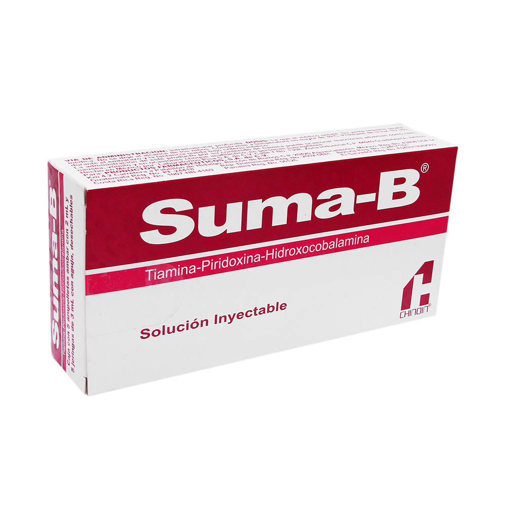 Suma-B Ampolleta 5 X 2 Ml Jeringas Desechables Con 5