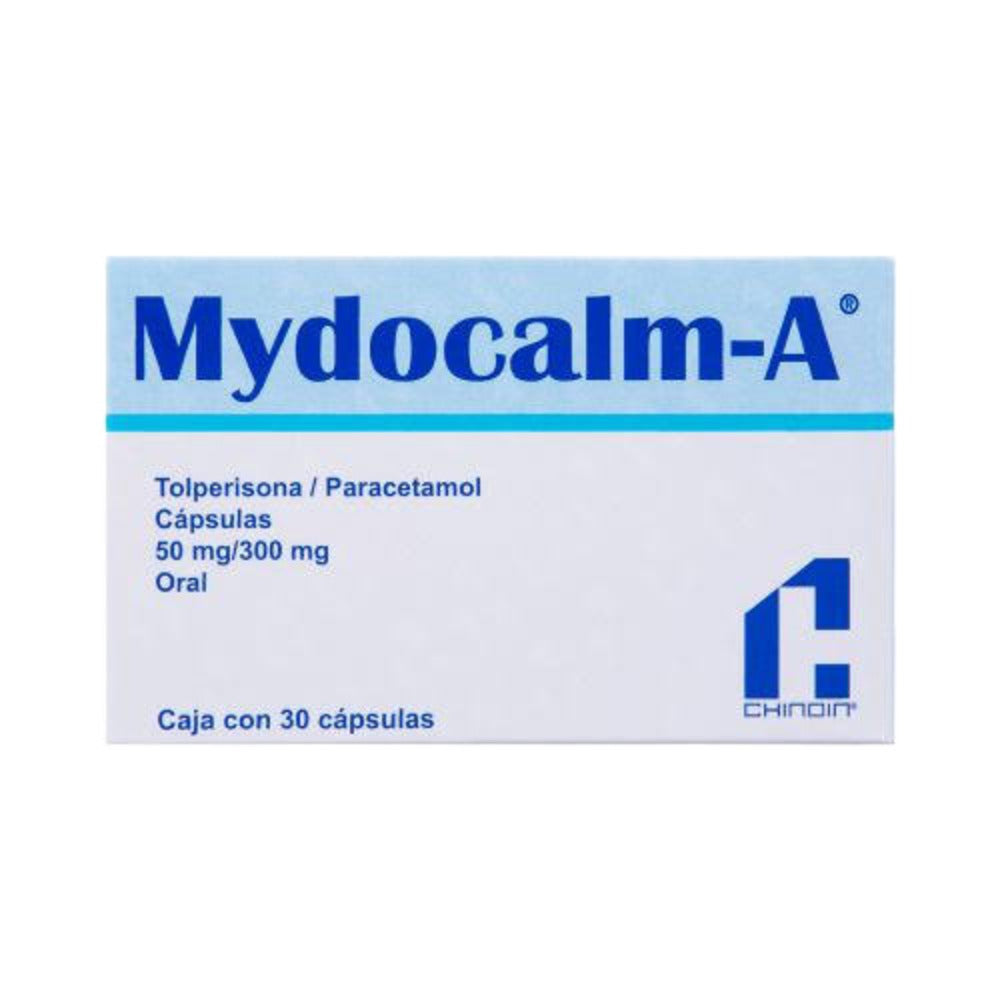 MYDOCALM-A 50/300 MG CAPSULAS 30