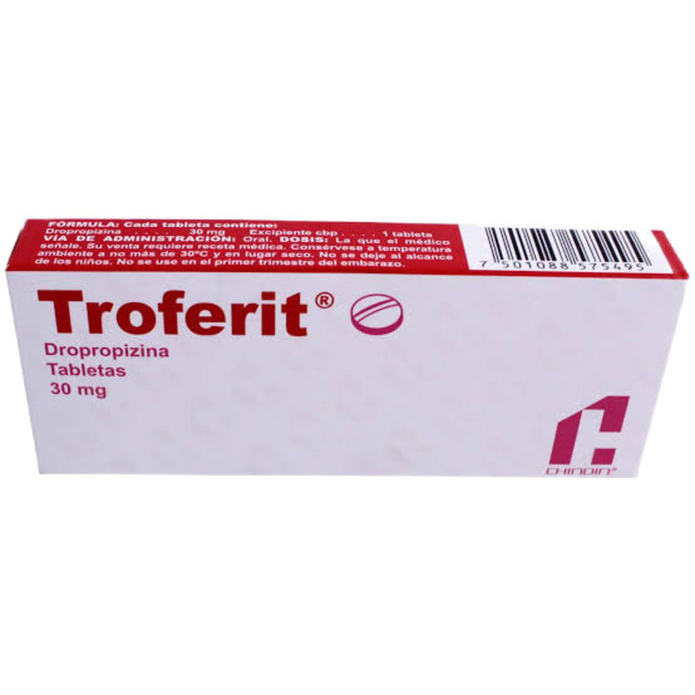 Troferit 30 Miligramos Tabletas 15