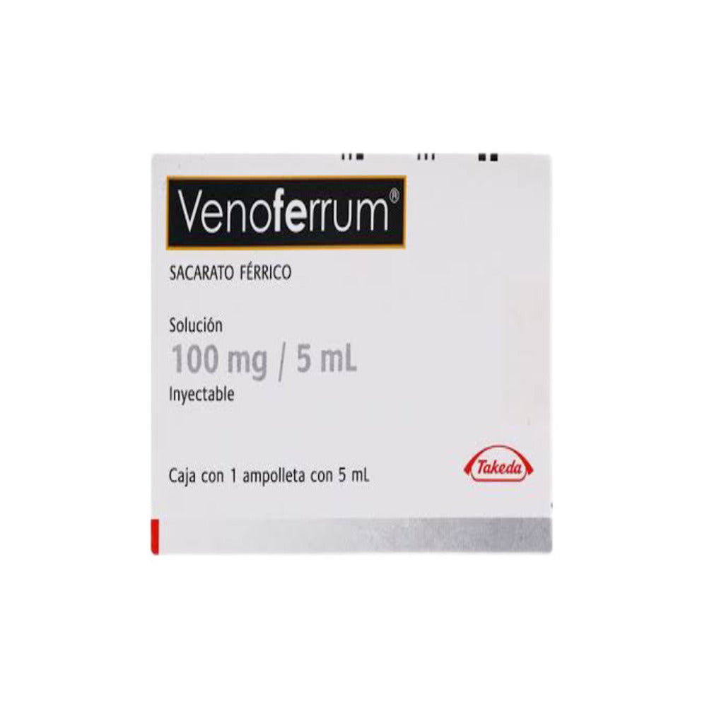 Venoferrum 100 Mg Ampolleta 1X5 Ml