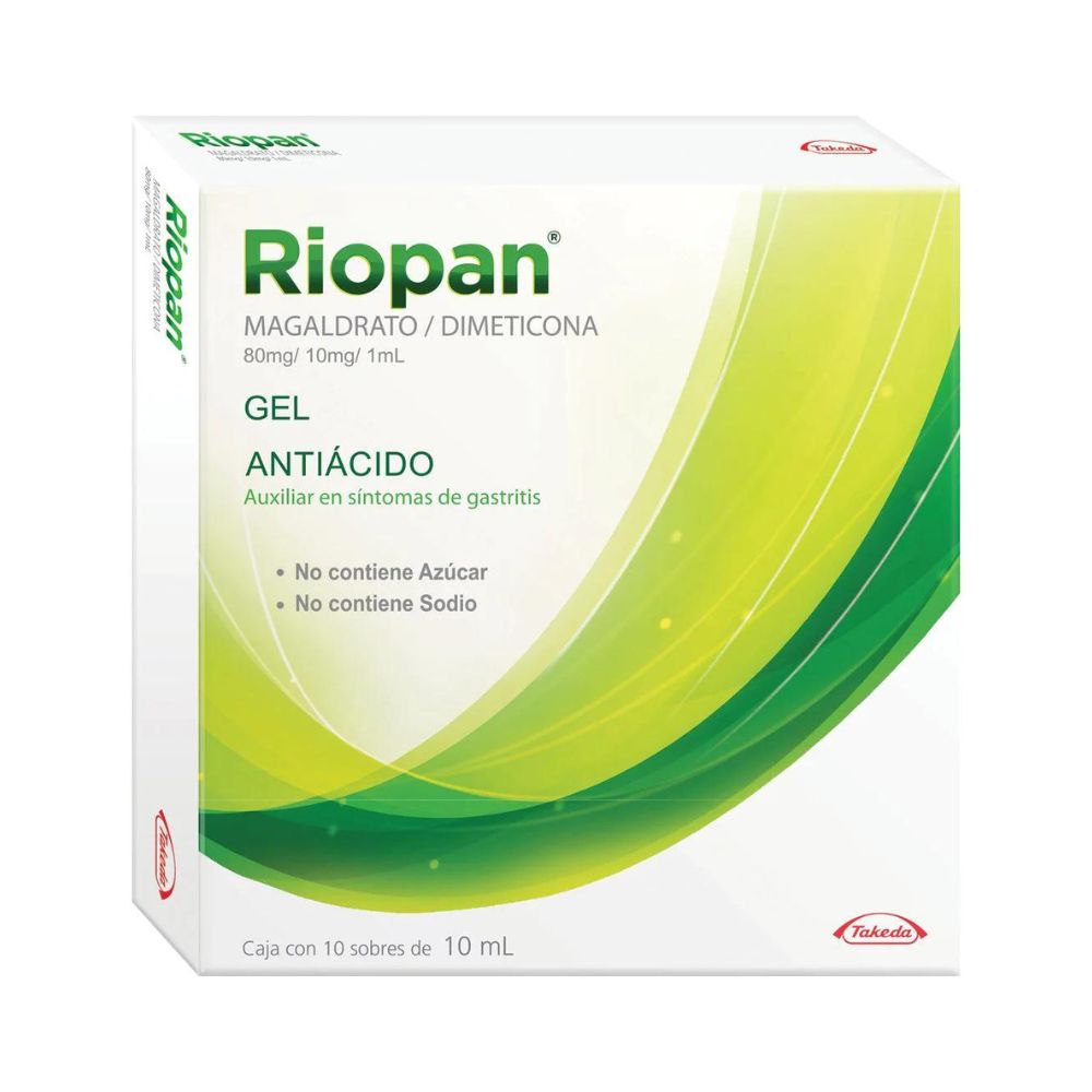 Riopan Gel 10 Ml Sobres Con 10