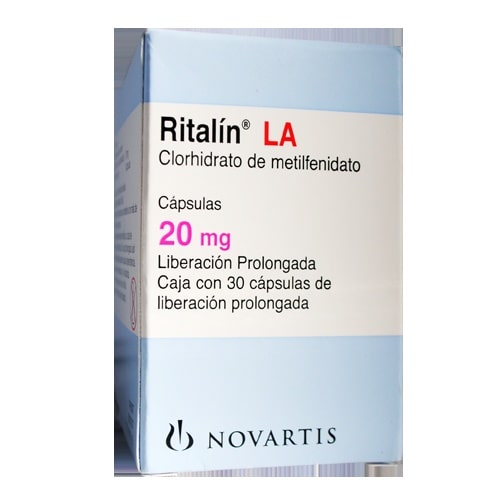 RITALIN-LA 20 MG CAPSULAS LIB PROL 30