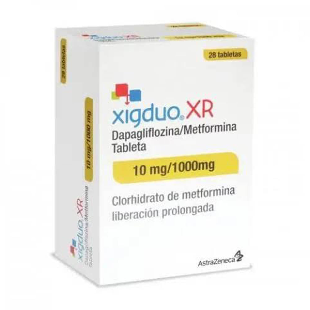 Xigduo Xr 10 1000 Mg Con 28 Tabletas
