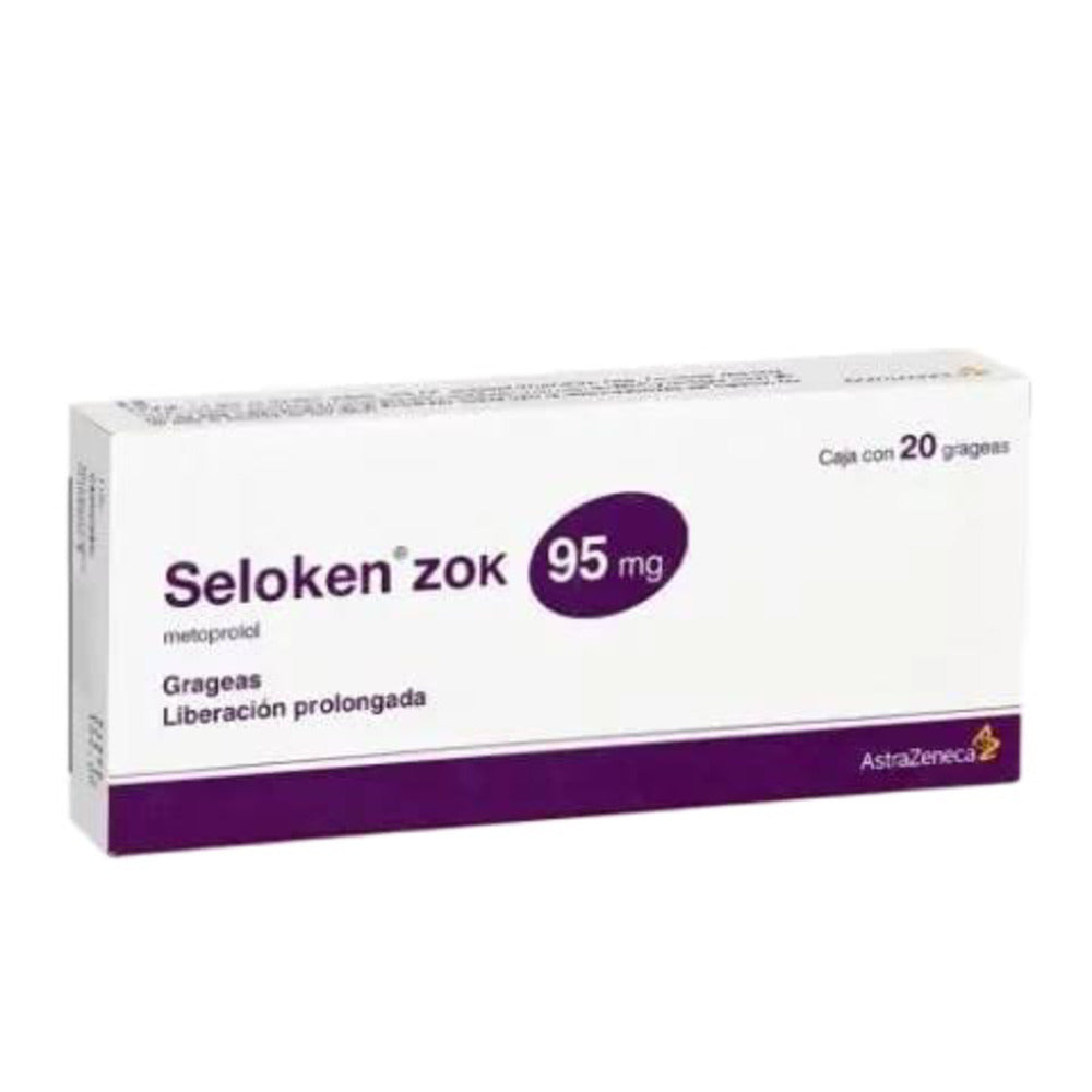 Seloken Zok 95 Mg Con 20 Grageas