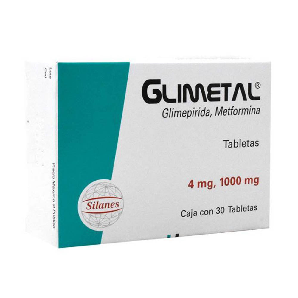 GLIMETAL 1000/4 MG TABLETAS 30