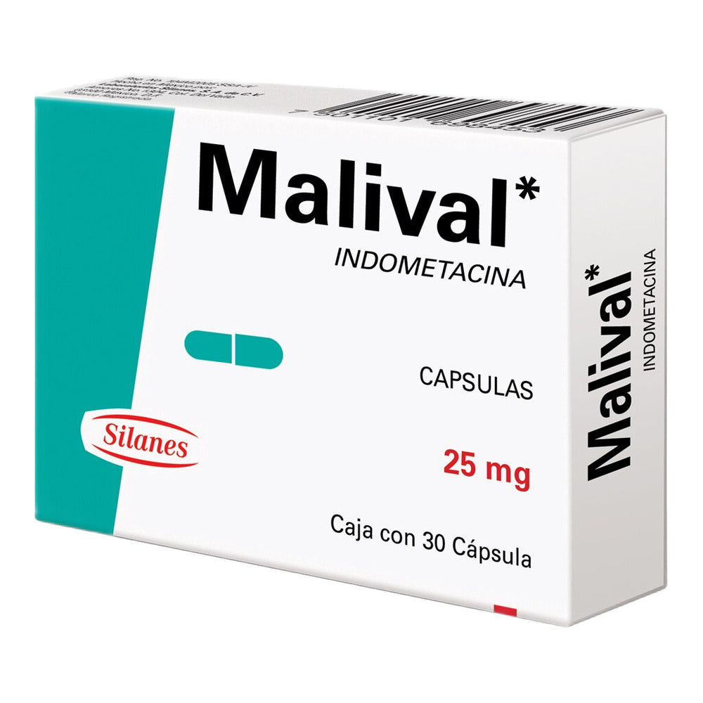 MALIVAL 25 MG CAPSULAS 30