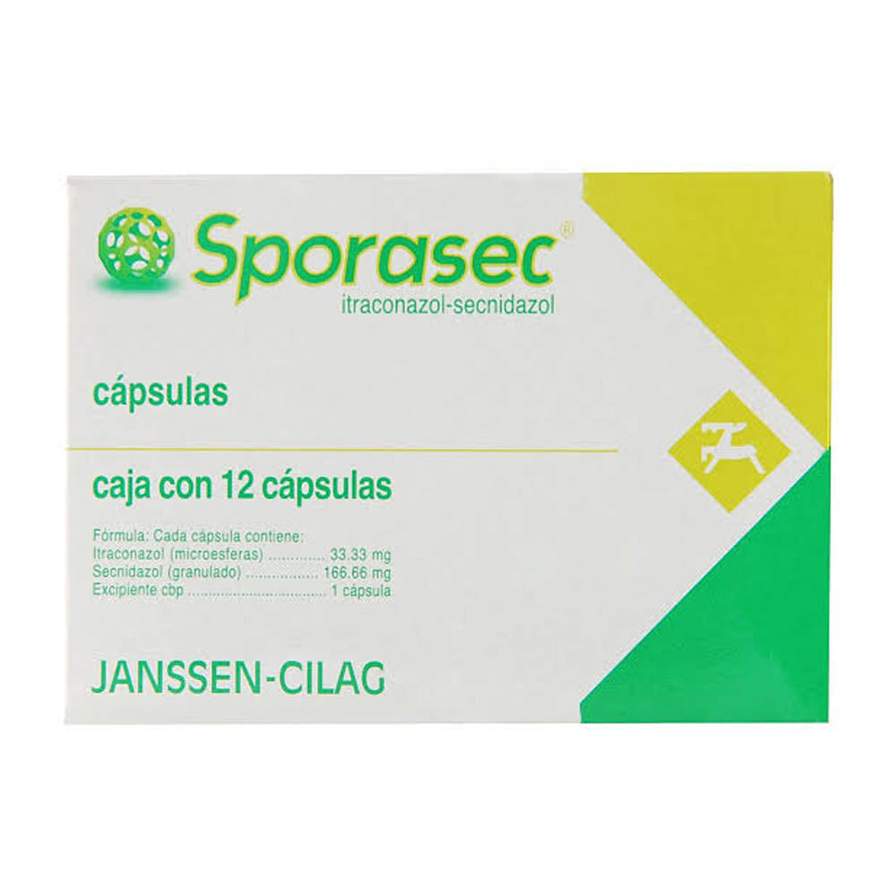 Sporasec 33.3/166.6Mg  Capsulas Con 12