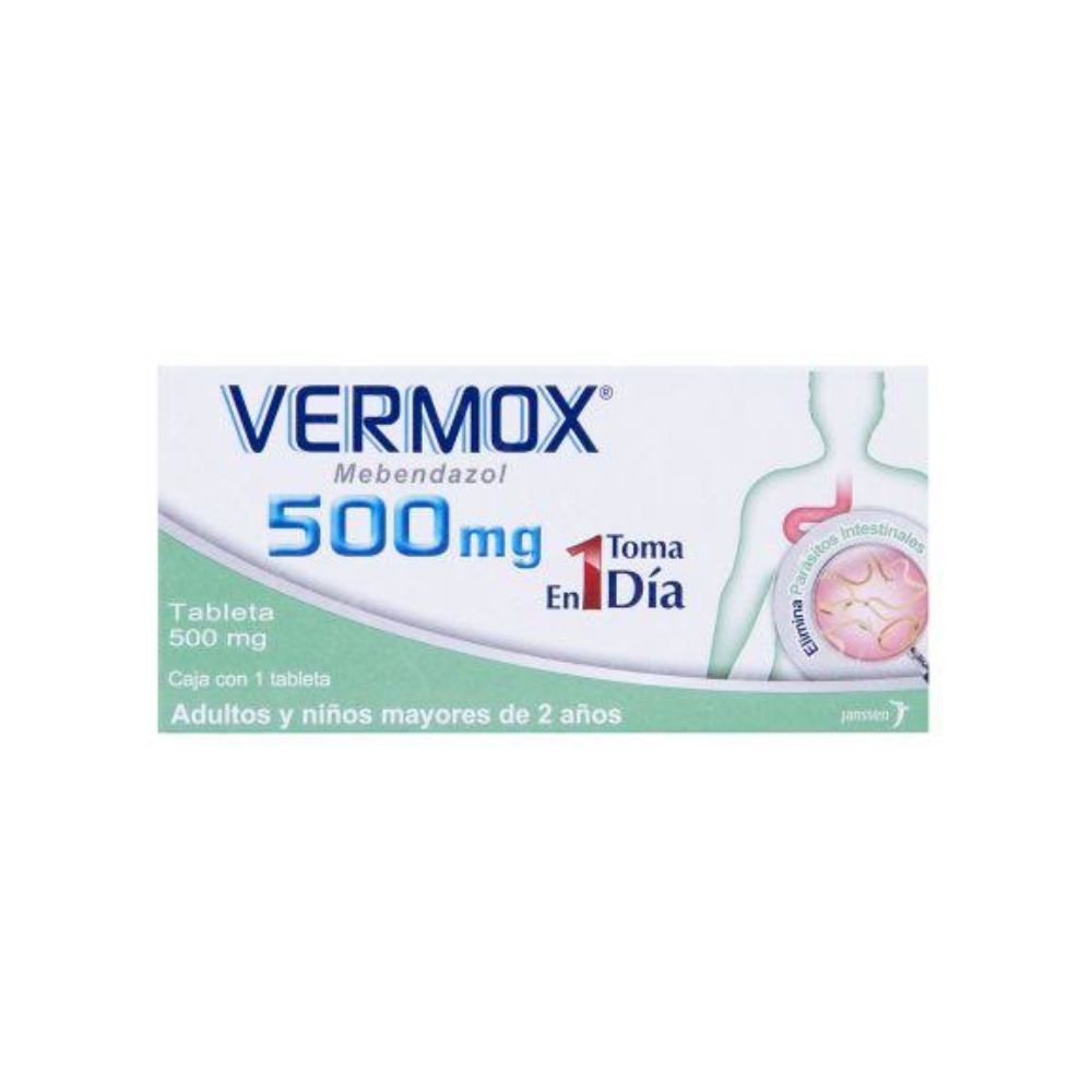 VERMOX 500 MG TABLETAS 1