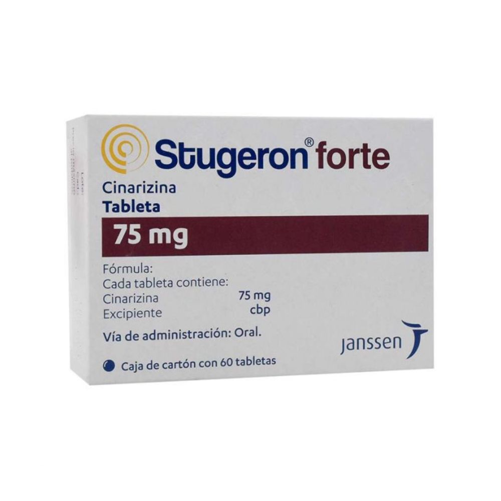 Stugeron Forte 75Mg Con 60 Tabletas