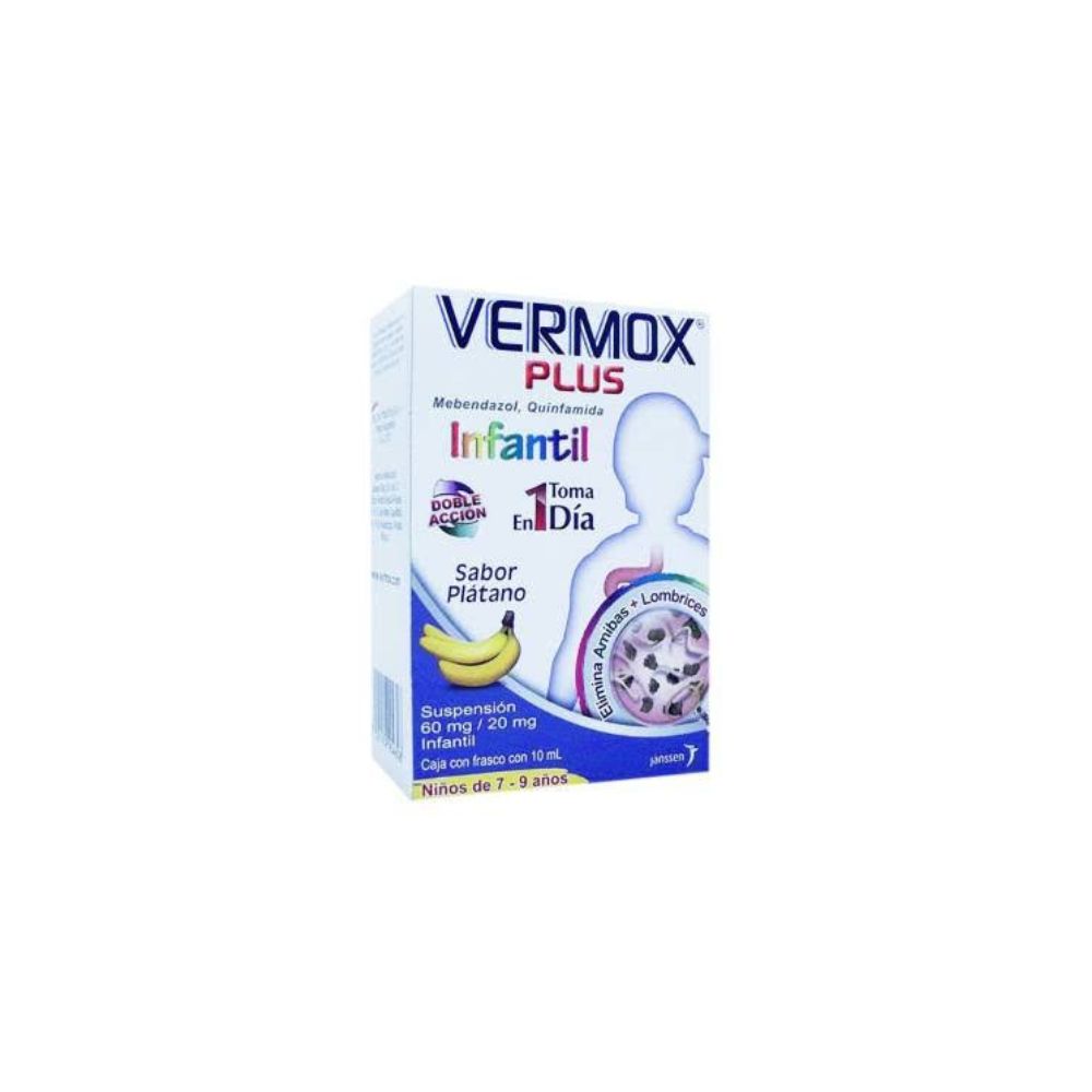 VERMOX-PLUS 60/10 MG SUSPENSION  PEDIATRICO 10 ML