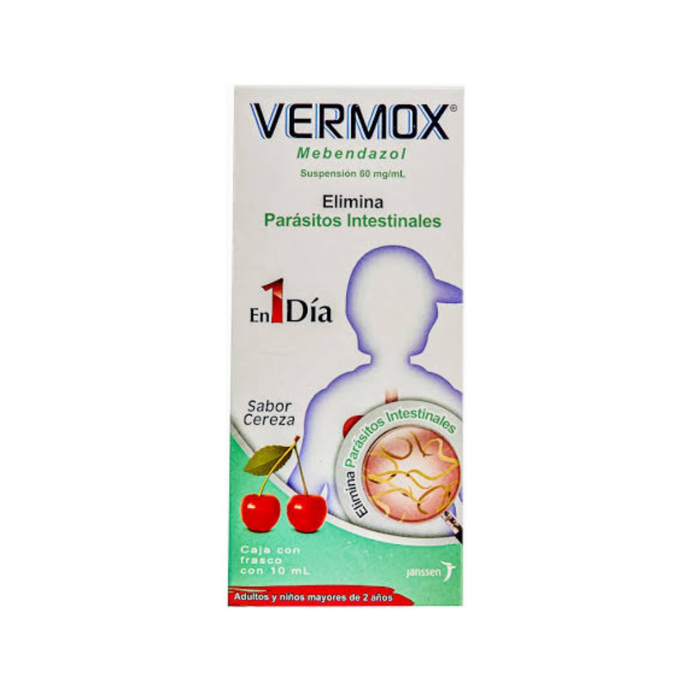 VERMOX 1 DIA 60 MG SUSPENSION  10 ML