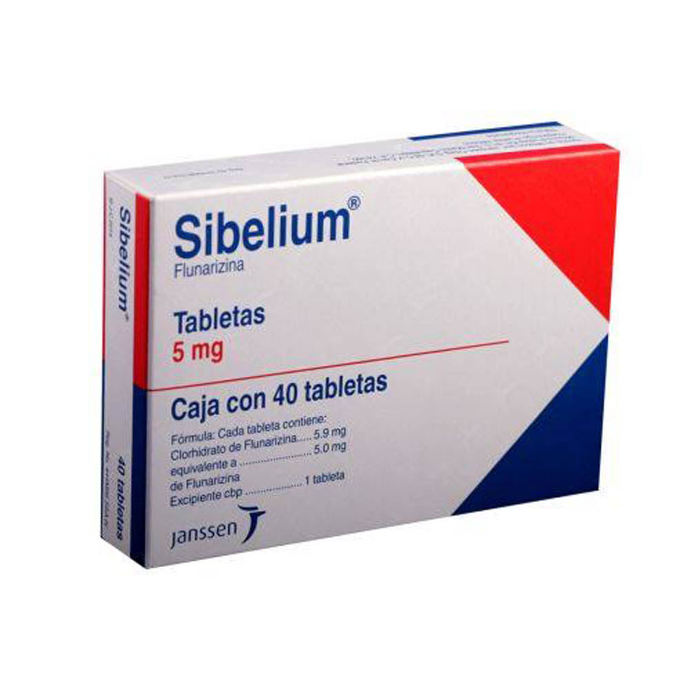 SIBELIUM 5 MG CAPSULAS 40