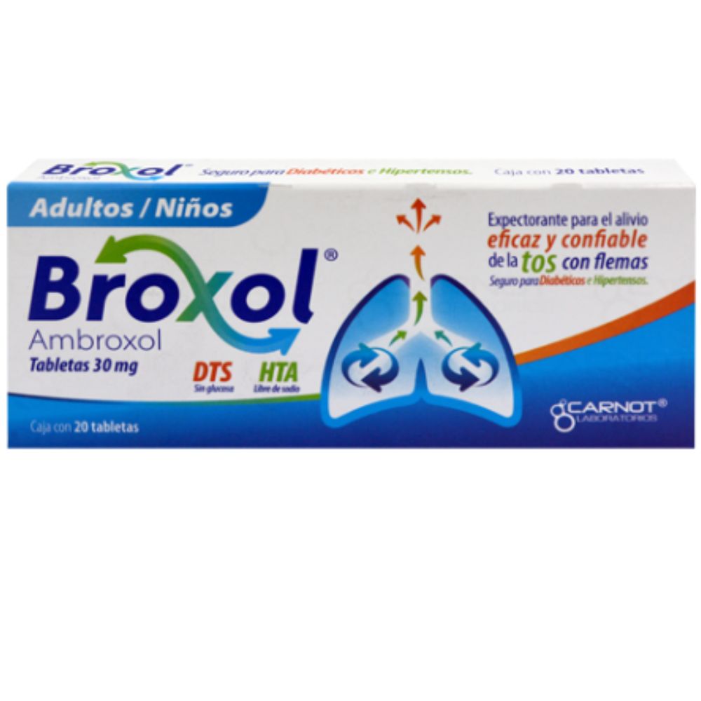 BROXOL 30 MG TABLETAS 20