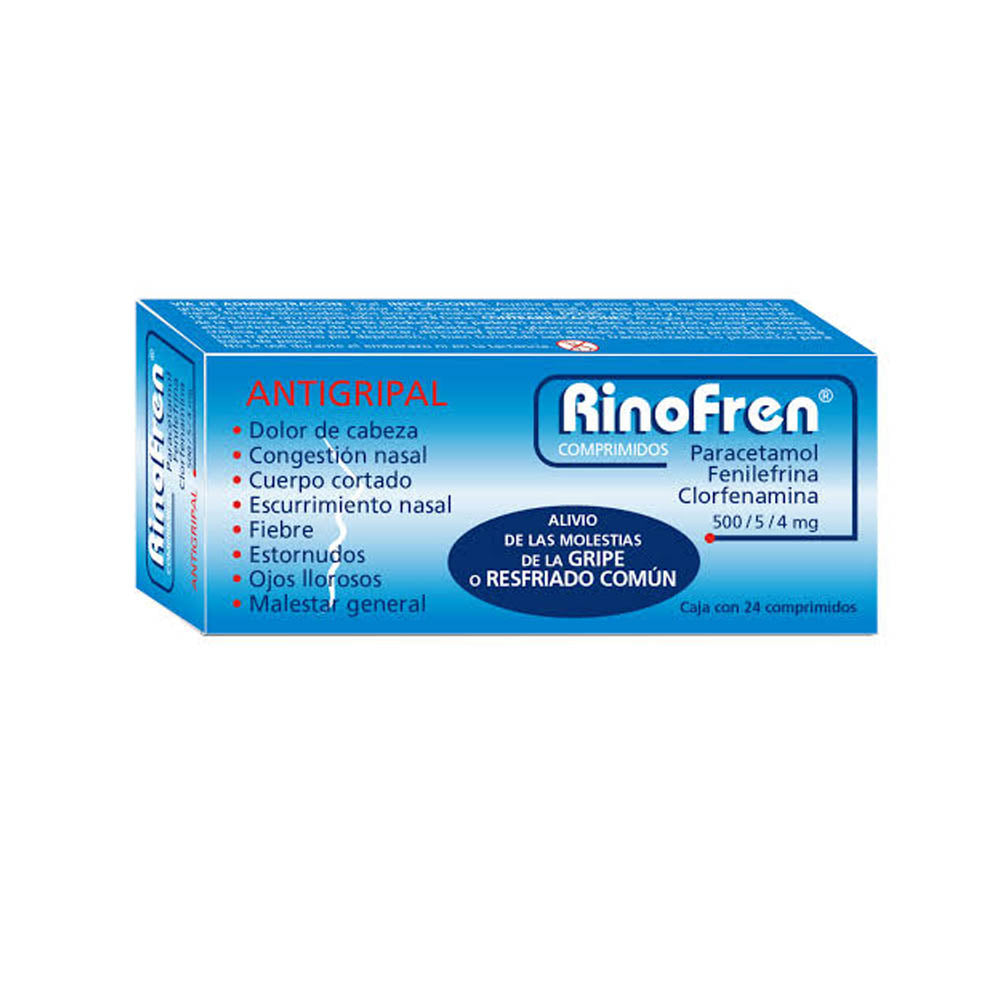 Rinofren 500/5/4 Mg Comprimidos 24