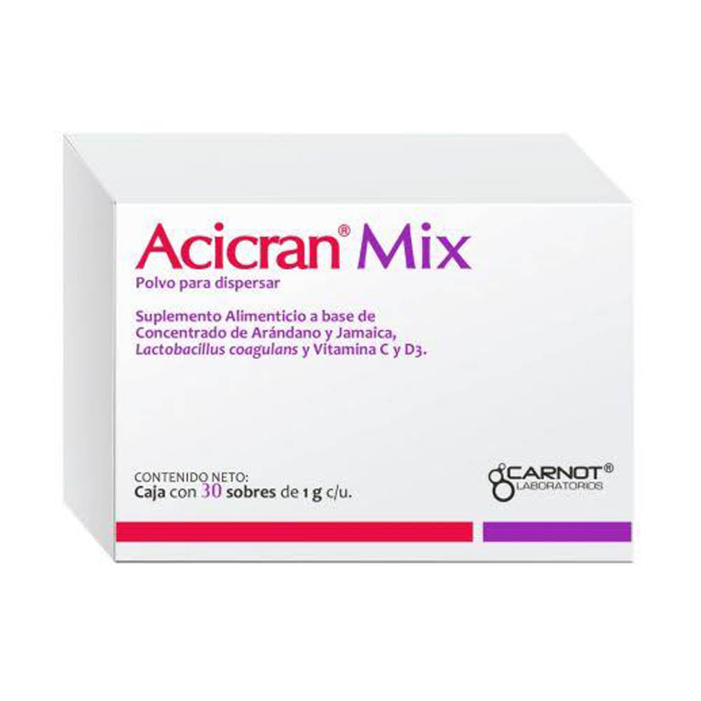 Acicran Mix Suplemento Alimenticio Sobres Con 30 Polvo 1 G