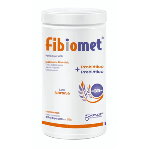 Fibiomet Suplemento Alimenticio Naranja Polvo 270 G 