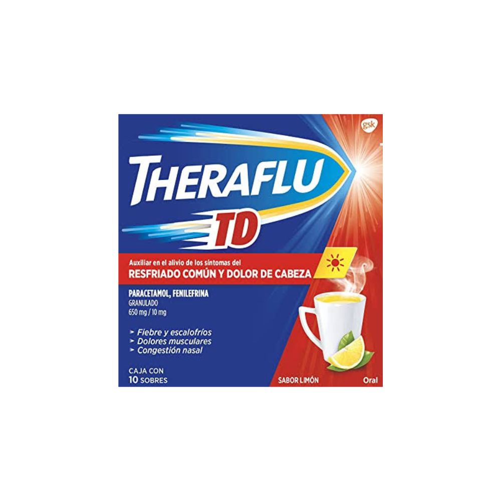 THERAFLU EXROJO 10 MG SOBRES 6