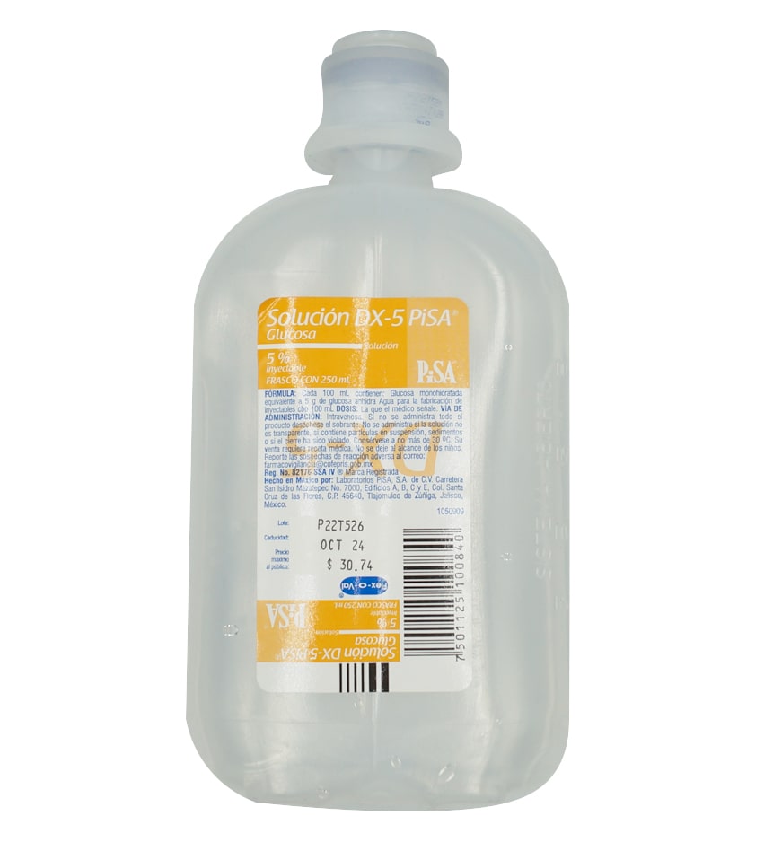 DEXTROSA 5% PLAST 250 ML