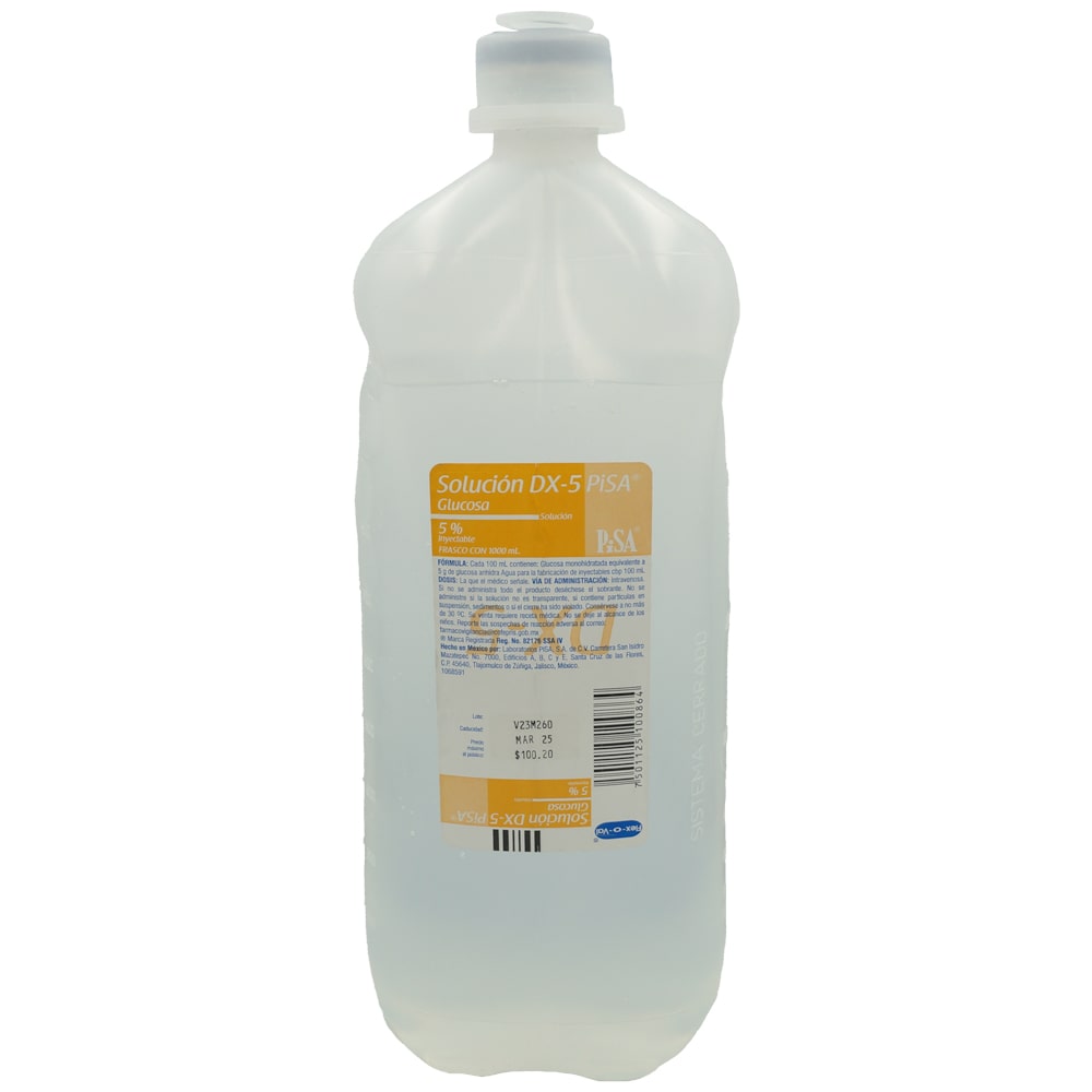 DEXTROSA 5% 1000 ML PLAST