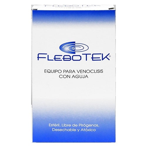 EQUIPO PARA VENOCLISIS CON AGUJA FLEBOTEK