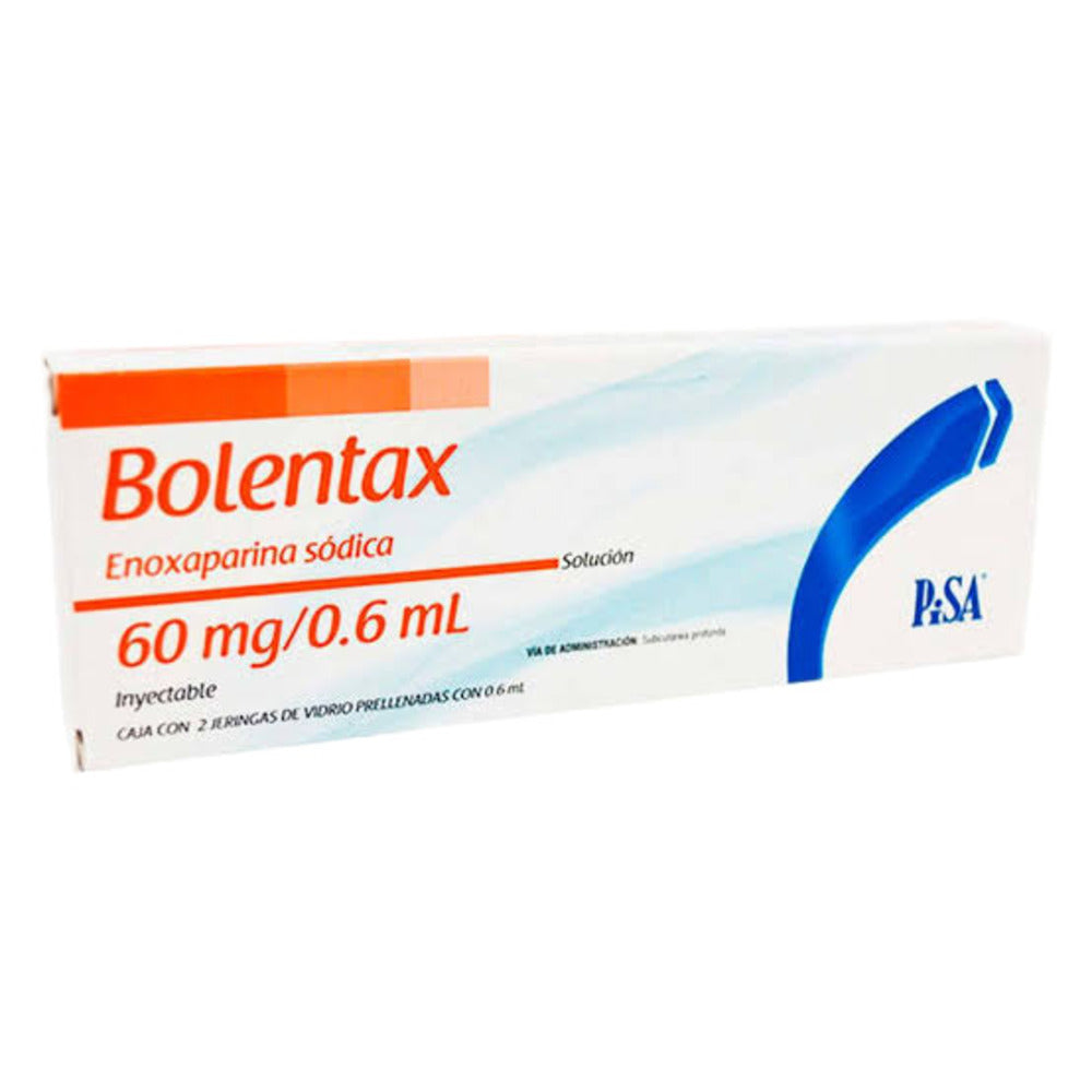 Bolentax (Enoxaparina) 60 Mg 0.6 Ml Con 2 Jeringas Prellenadas